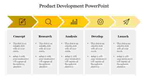 Product Development PowerPoint-Yellow